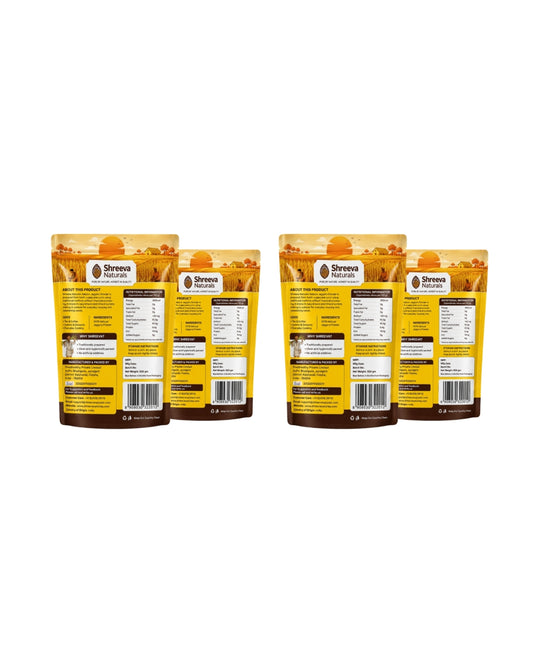 Shreeva Naturals Jaggery Powder – 500g x 4 (2kg, Pack of 4) | Natural Sweetener | Chemical Free | Traditionally Processed Gud Powder