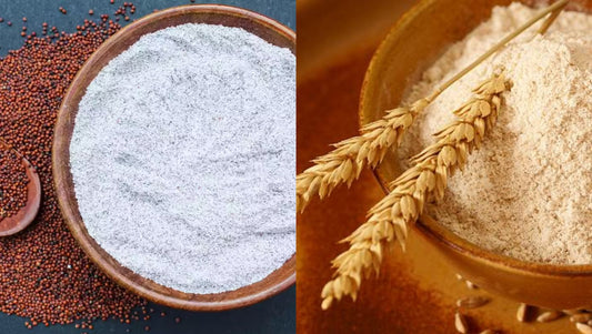 finger millet vs wheat nutrition comparison