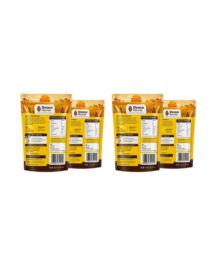 Shreeva Naturals Jaggery Powder – 500g x 4 (2kg, Pack of 4) | Natural Sweetener | Chemical Free | Traditionally Processed Gud Powder