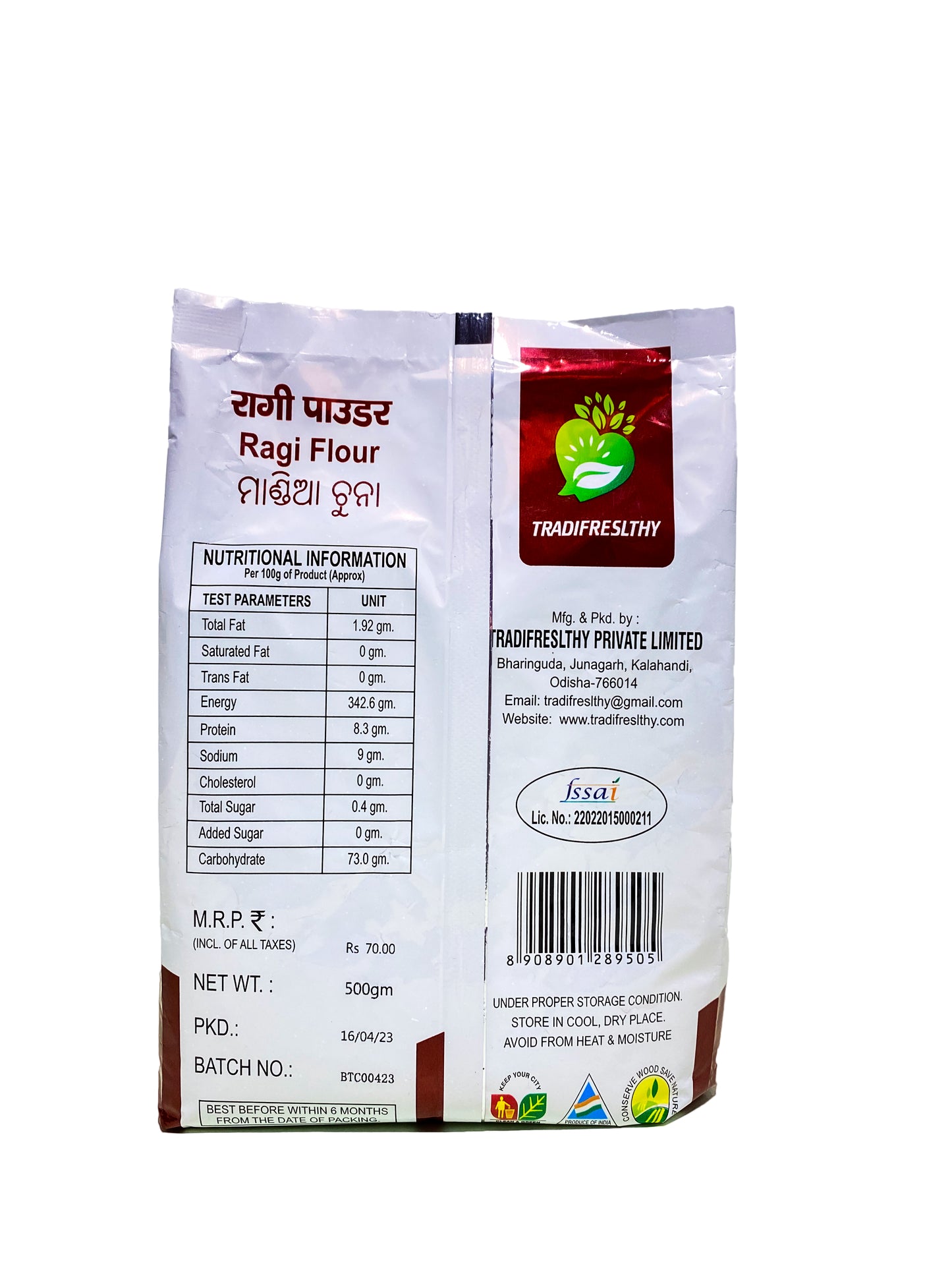 Natural Ragi Flour (Finger Millet Atta) – 1 kg | Gluten Free | Natural  Pack of 2